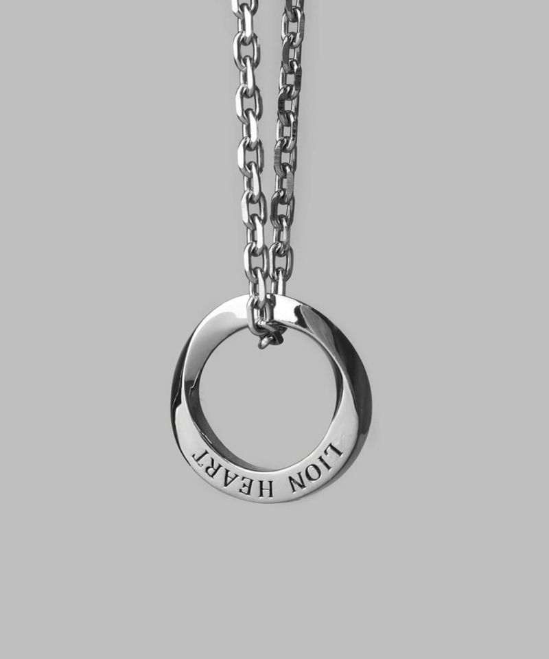 ライオンハート LH-1 ワン ツイスト リング ネックレス サージカルステンレス316L 金属アレルギー対応 03NE072ASV LION HEART ステンレスネックレス メンズ 人気 ライオンハート LH-1 ワン ツイスト リング ネックレス サージカルステンレス316L 金属アレルギー対応 03NE072ASV LION HEART ステンレスネックレス メンズ 人気