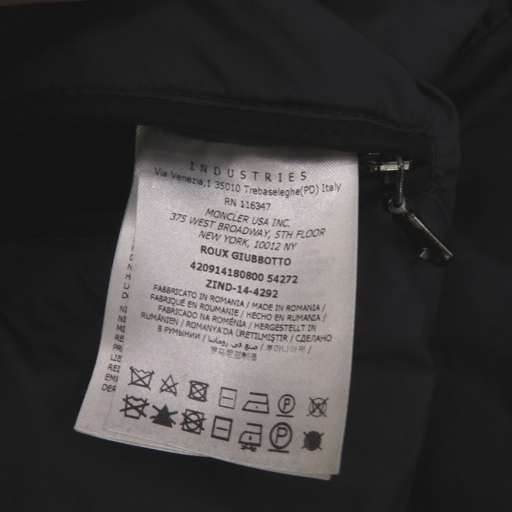 美品 ROUX GIUBBOTTO 420914180800 ダウンジャケット ダウン/フェザー ネイビー 0733【中古】 レディース