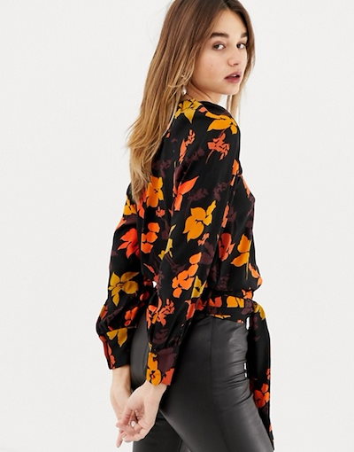 マンゴ レディース シャツ トップス Mango floral printed blouse マンゴ レディース シャツ トップス Mango floral printed blouse