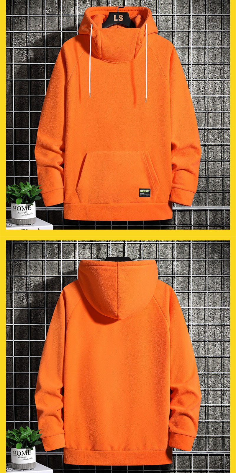 ヴィンテージ　中綿　オーバーオール　ビッグシルエット　蛍光オレンジ　3XL. パーカー オーバーサイズ ビッグシルエット プルオーバー 裏起毛