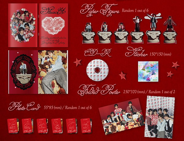 4種セット》【韓国盤】Steady (Photobook Ver.2種/Keyring Ver