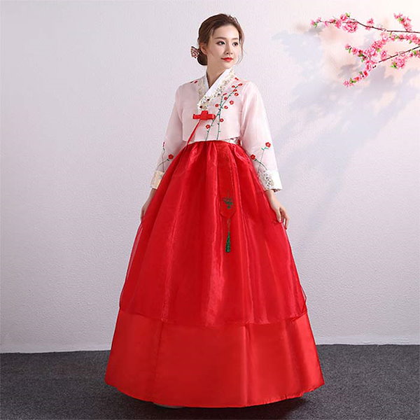 チマチョゴリ韓国　民族衣装　伝統衣装　花嫁　お色直し　ドレス