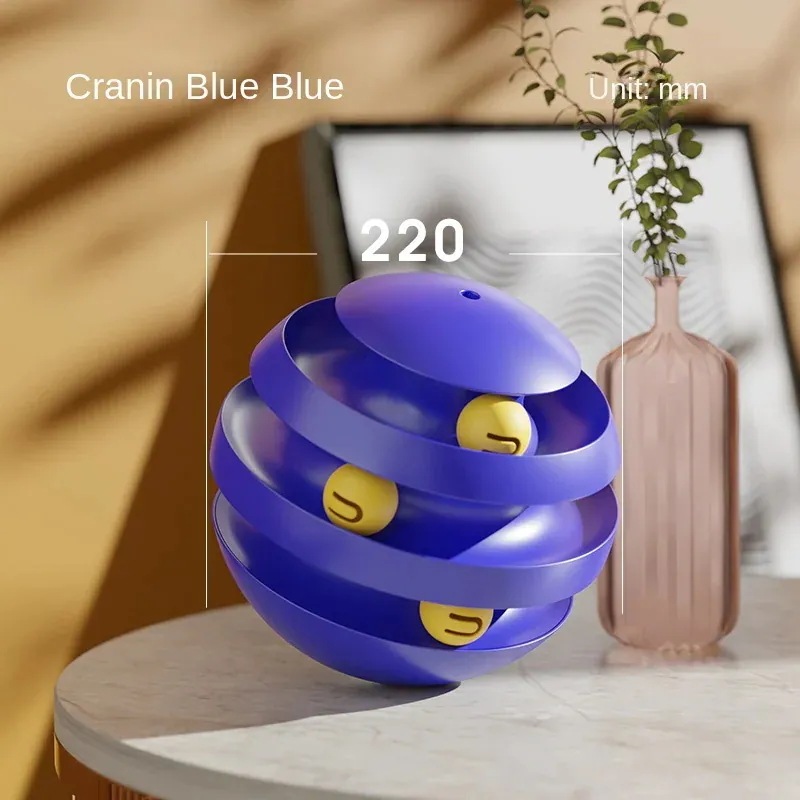 3営業日発送自己リラクゼーションのための猫のタンブラーおもちゃ回転ホイールローリングボールインタラクティブインテリジェンストレーニングトラックパズル楽しいゲーム