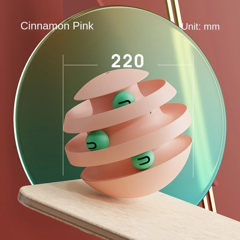 3営業日発送自己リラクゼーションのための猫のタンブラーおもちゃ回転ホイールローリングボールインタラクティブインテリジェンストレーニングトラックパズル楽しいゲーム