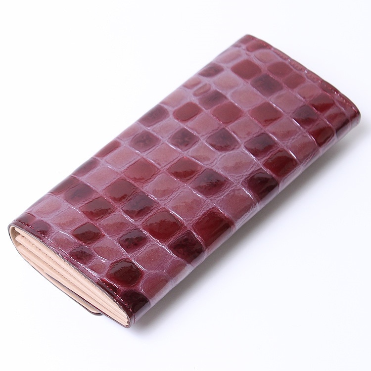 財布 レディース 長財布 かぶせ ギャルソン 日本製 牛革 本革 メテオール 1223-606