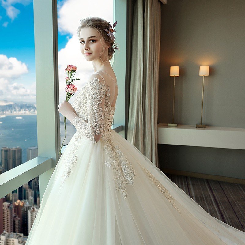 マタニティドレス 長袖 ロングドレス 二次会 花嫁 ウエディングドレス 安い ウェディングドレス 結婚式 エンパイア お呼ばれ ブライダル トレーンドレス マタニティドレス 長袖 ロングドレス 二次会 花嫁 ウエディングドレス 安い ウェディングドレス 結婚式 エンパイア お呼ばれ ブライダル トレーンドレス