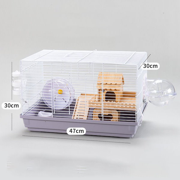 Qoo10] ハムスター ケージ 7点セット 2階建て