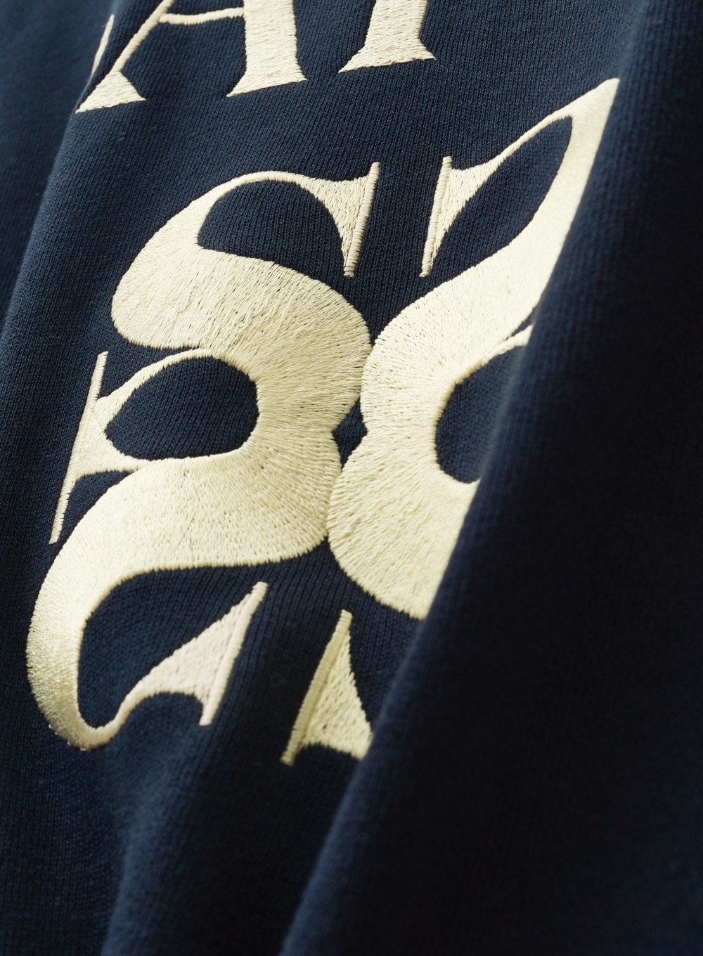 ◆SATUR◆ Classic Logo Sweatshirt Navy Yellow SA243UTM05AN MUSINSA | SATUR Classic Logo Sweatshirt Navy Yellow