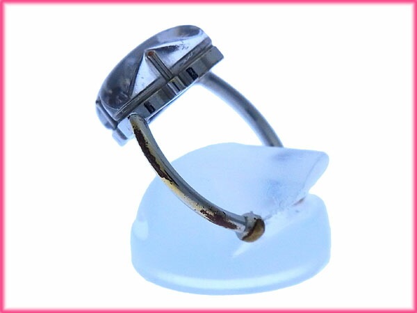 指輪 リング アクセサリー モノグラムフラワー バーグアラフォリ グリ(シルバー) 中古 指輪 リング アクセサリー モノグラムフラワー バーグアラフォリ グリ(シルバー) 中古