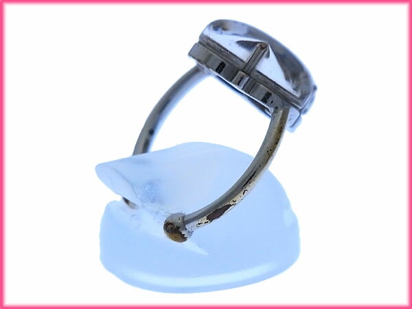 指輪 リング アクセサリー モノグラムフラワー バーグアラフォリ グリ(シルバー) 中古 指輪 リング アクセサリー モノグラムフラワー バーグアラフォリ グリ(シルバー) 中古