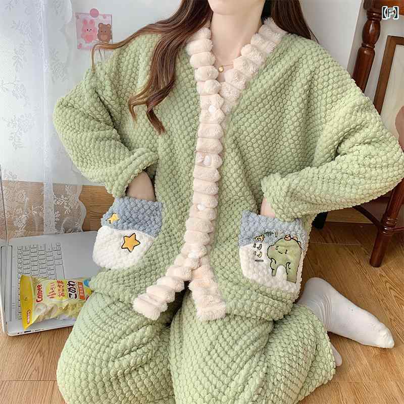 ルームウェア レディース パジャマ 部屋着 ガーリー コーラルベルベット フランネル 春秋冬 長袖 ラウンドネック スクエアネック プルオーバー 暖かい ホームウェア ホワイト ブルー グリーン ルームウェア レディース パジャマ 部屋着 ガーリー コーラルベルベット フランネル 春秋冬 長袖 ラウンドネック スクエアネック プルオーバー 暖かい ホームウェア ホワイト ブルー グリーン