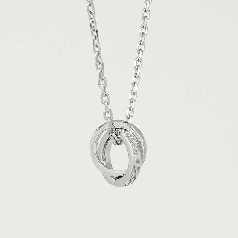 ライオンハート LH-1 タテガミ ダブルリング ネックレス フラグメント サージカルステンレス (シルバー) 金属アレルギー対応 03NE069ASV LION HEART メンズ 男性