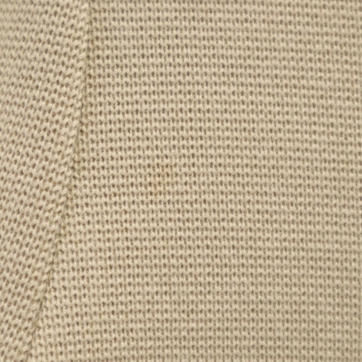 日本製 半袖 ニット ミニワンピース 40 ベージュ レディース 古着