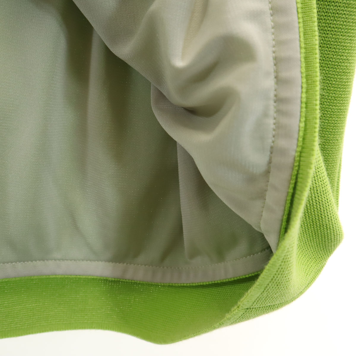 日本製 半袖 ニット ミニワンピース 40 ベージュ レディース 古着