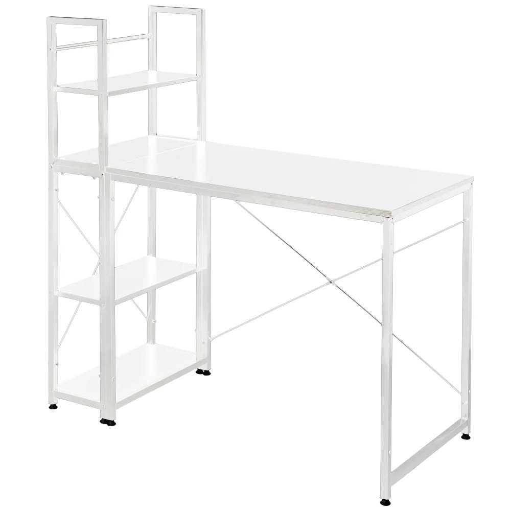 【日本国内出荷-3日で配達】韓国版新金 4色 パソコンデスク 左右入替可 収納 両用デスク ハイタイプ 組み立て簡単 多重機能 在宅ワークデスク勉強机 傷や水などに強い ゲーミングデスクDJYC17