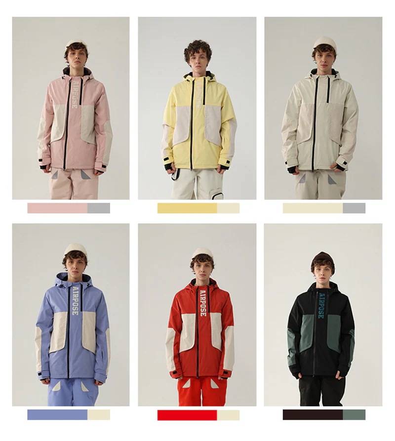 スノーボードウェア レディース メンズ ジャケット 単品 スキーウェア アウター スノボウェア 男女兼用 切り替え 配色 スノーボードウェア レディース メンズ ジャケット 単品 スキーウェア アウター スノボウェア 男女兼用 切り替え 配色