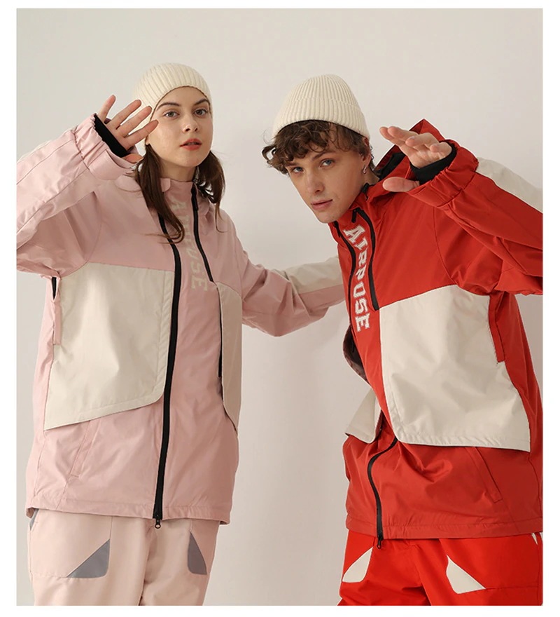 スノーボードウェア レディース メンズ ジャケット 単品 スキーウェア アウター スノボウェア 男女兼用 切り替え 配色 スノーボードウェア レディース メンズ ジャケット 単品 スキーウェア アウター スノボウェア 男女兼用 切り替え 配色