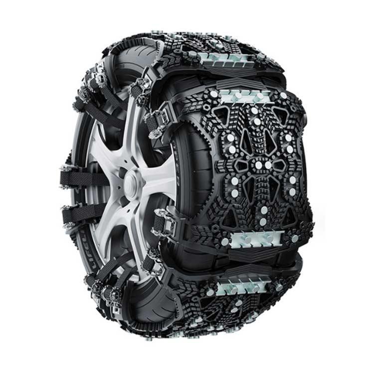 タイヤチェーン 最新改良 車用タイヤチェーン スノーチェーン 非金属 全新改良版パターン 取り付け簡単 ジャッキアップ不要 4本入 165mm-28