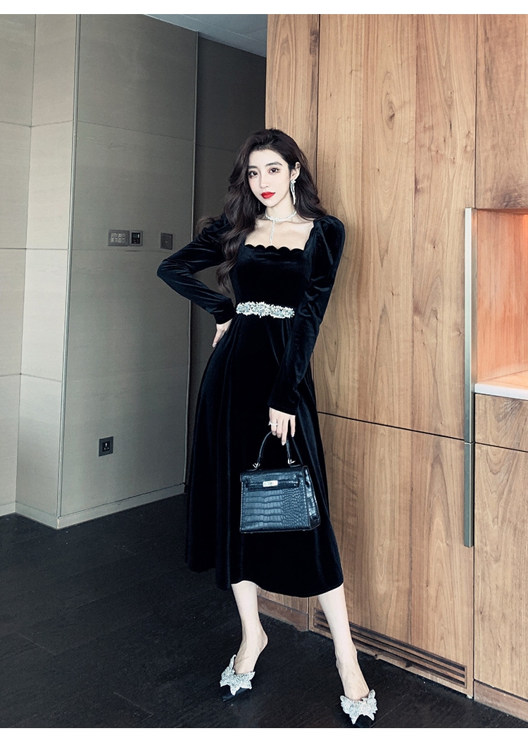 ワンピース ロングワンピース ロング 膝丈 ショート丈 ウエストマーク ハイウエスト ドレス 長袖 ベルベット スクエアカラー シフォン フレア フリル スリット エレガント 清楚感 大人可愛い 大人 ワンピース ロングワンピース ロング 膝丈 ショート丈 ウエストマーク ハイウエスト ドレス 長袖 ベルベット スクエアカラー シフォン フレア フリル スリット エレガント 清楚感 大人可愛い 大人
