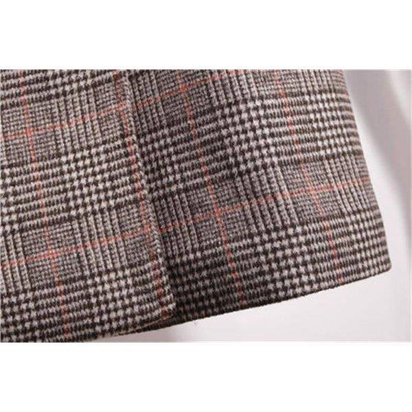 大人の魅力 コート チェスターコート ロングコート チェックコート グレンチェック 千鳥柄 レディースコート 中綿コート アウター レディース オフィス