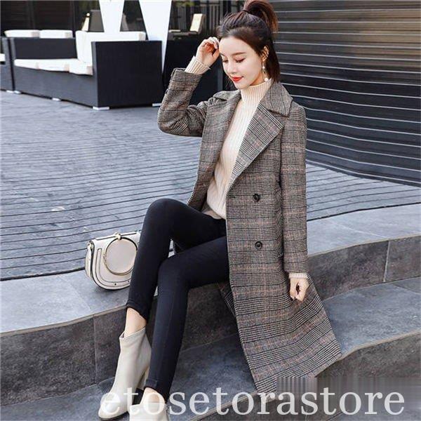 大人の魅力 コート チェスターコート ロングコート チェックコート グレンチェック 千鳥柄 レディースコート 中綿コート アウター レディース オフィス