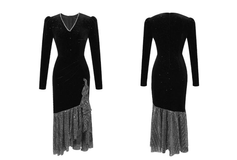 【毎日厳選 】 2025 タイトワンピース 姫系ワンピース シンプル ワンピース インポート ひざ丈 ミドル丈 エレガント 韓国ファッション シンプル Vネック パーティドレス 長袖 お嬢様 セクシー 【毎日厳選 】 2025 タイトワンピース 姫系ワンピース シンプル ワンピース インポート ひざ丈 ミドル丈 エレガント 韓国ファッション シンプル Vネック パーティドレス 長袖 お嬢様 セクシー