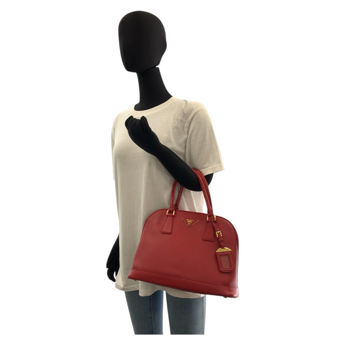 サフィアーノ レッド ゴールド金具 レザー ハンドバッグ レディース 502704 サフィアーノ レッド ゴールド金具 レザー ハンドバッグ レディース 502704