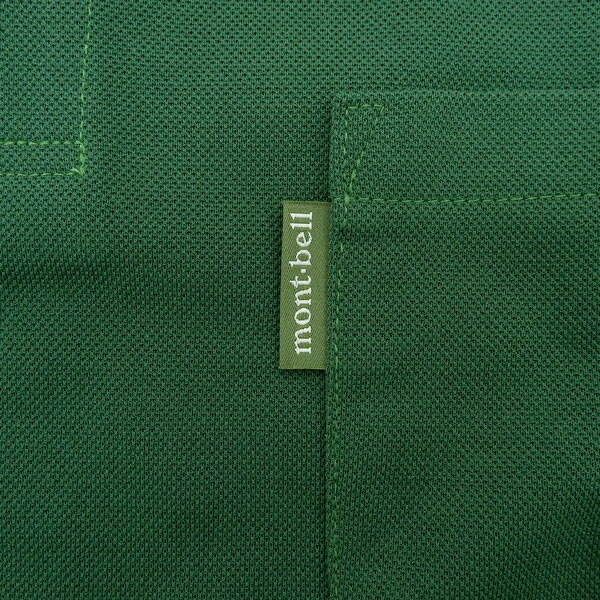 モンベル ポロシャツ メンズ 鹿の子 カノコ 半袖 S M L XL ダーク