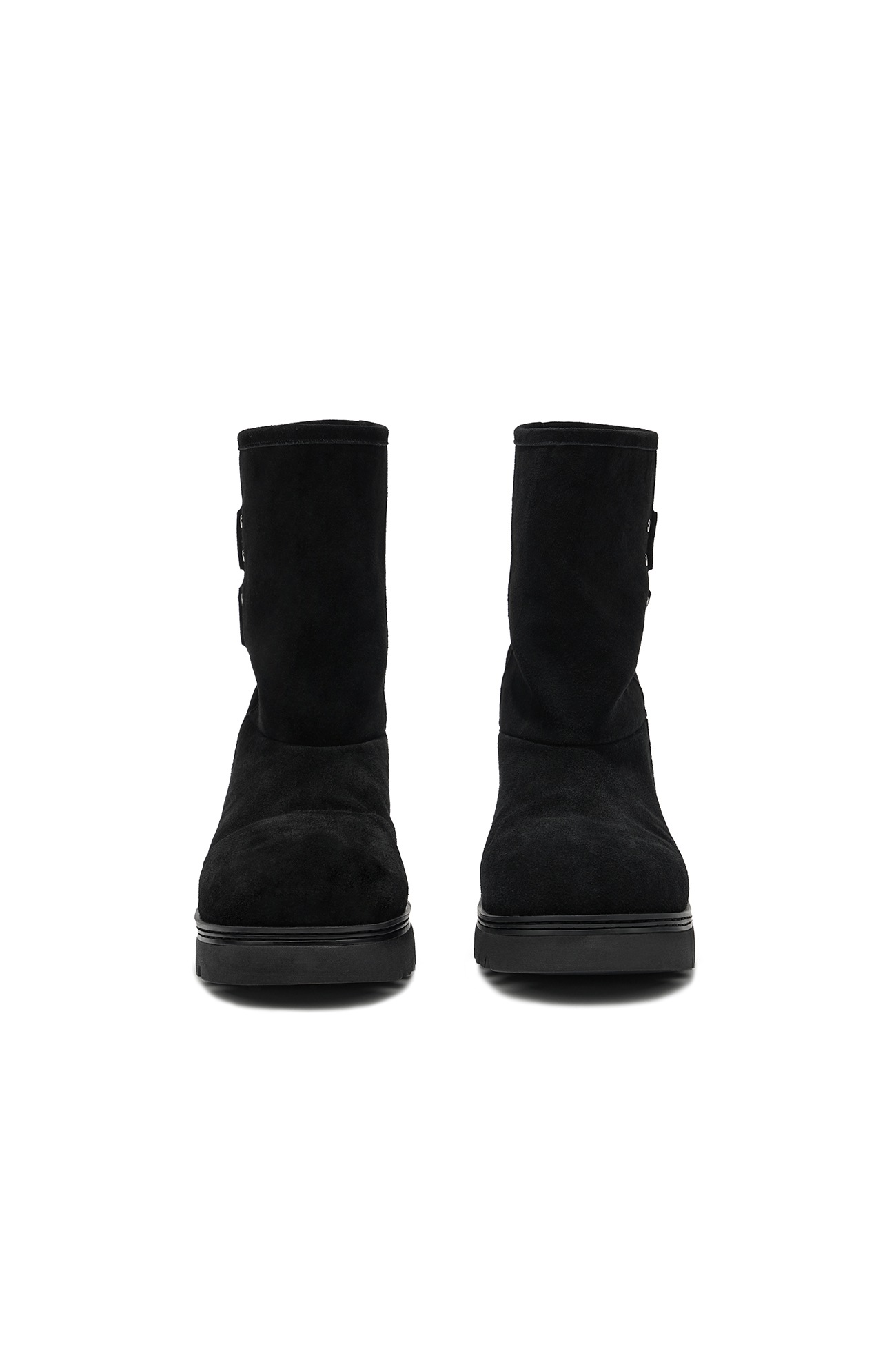 ショートブーツ・ブーティ DEINET TEDDY BEAR BUCKLE BOOTS IN BLACK DEINET】 TEDDY BEAR BUCKLE BOOTS : BLACK その他 ブーツ