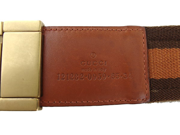 Qoo10] GUCCI ベルト 85 34サイズ ウェブ シェリ