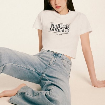 マリテフランソワジルボー　W CLASSIC LOGO CROP TEE マリテフランソワジルボー W CLASSIC LOGO CROP TEE - メルカリ