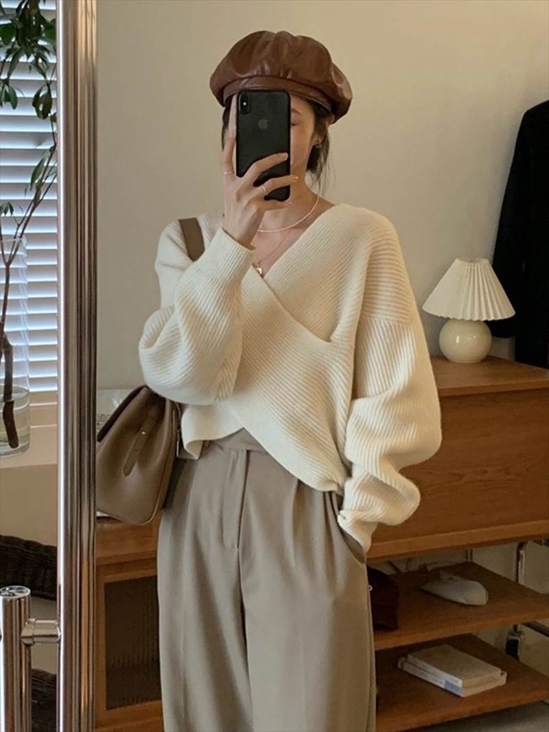カシュクール リブニットセーター レディース トップス ニット セーター プルオーバー 長袖 ドロップショルダー Vネック 襟なし リブ リブニット かわいい 大人可愛い きれいめ シンプル カジュア カシュクール リブニットセーター レディース トップス ニット セーター プルオーバー 長袖 ドロップショルダー Vネック 襟なし リブ リブニット かわいい 大人可愛い きれいめ シンプル カジュア