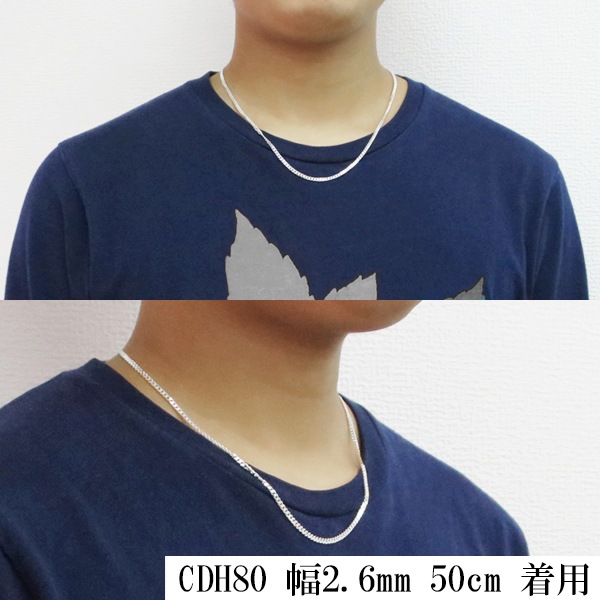 シルバー 6面カット きへいチェーン ネックレス 幅約2.6mm 50cm シルバー925 シルバー 6面カット きへいチェーン ネックレス 幅約2.6mm 50cm シルバー925