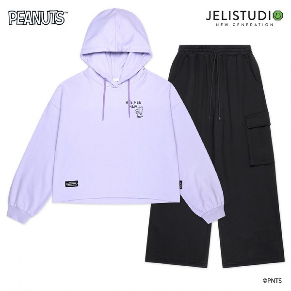 [Jelly Studio] ウッドストックパーカーワイドパンツ上下