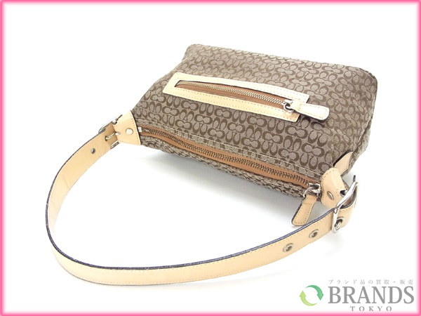 コーチ COACH ショルダーバッグ /ポーチ シグネチャー 6332 ベージュ×ライトブラウン キャンバス (あす楽対応)(激安・即納)【中古】 Y133 . コーチ COACH ショルダーバッグ /ポーチ シグネチャー 6332 ベージュ×ライトブラウン キャンバス (あす楽対応)(激安・即納)【中古】 Y133 .