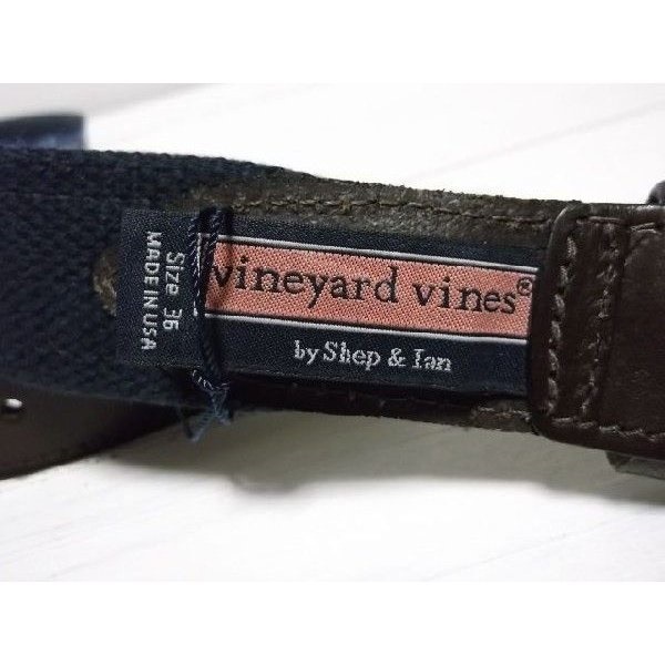 ヴィニヤードヴァインズ 本革製 レザー 布ベルト アメリカ製 ネイビー vineyard vines VV4-011 ヴィニヤードヴァインズ 本革製 レザー 布ベルト アメリカ製 ネイビー vineyard vines VV4-011