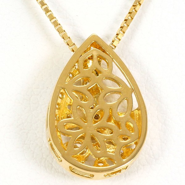 K18 18金 YG イエローゴールド ネックレス ダイヤ 0.22 約45cm ジュエリー 中古 K18 18金 YG イエローゴールド ネックレス ダイヤ 0.22 約45cm ジュエリー 中古