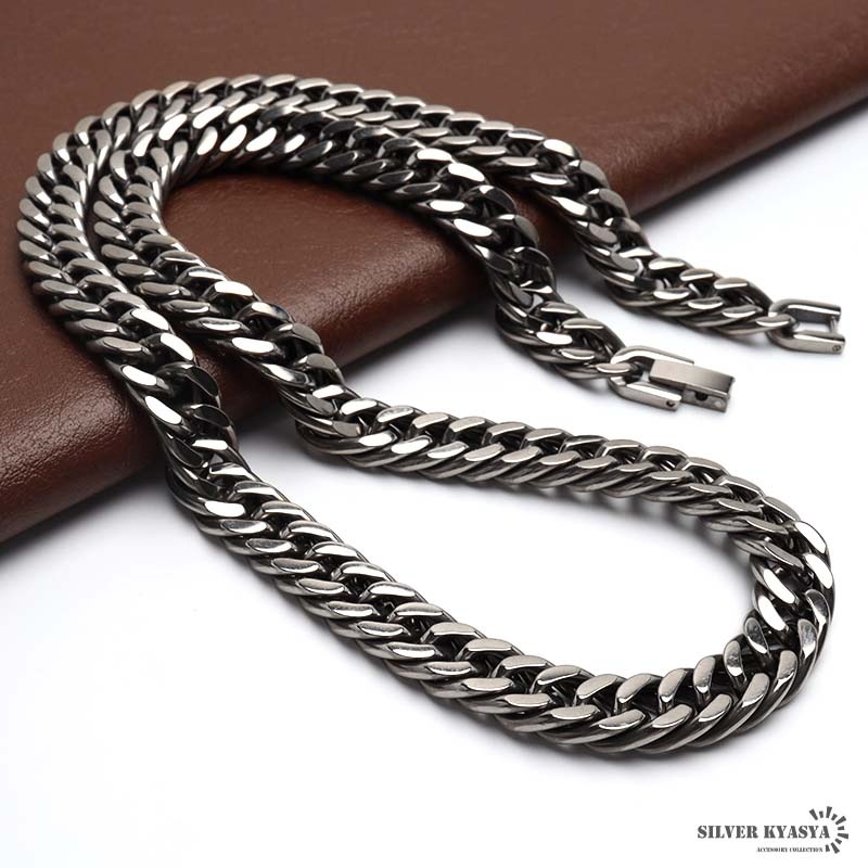 純チタン製 ダブル喜平チェーンネックレス [n1019-s]