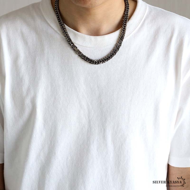 純チタン製 ダブル喜平チェーンネックレス [n1019-s]