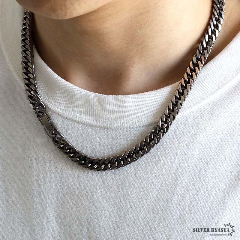 純チタン製 ダブル喜平チェーンネックレス [n1019-s]