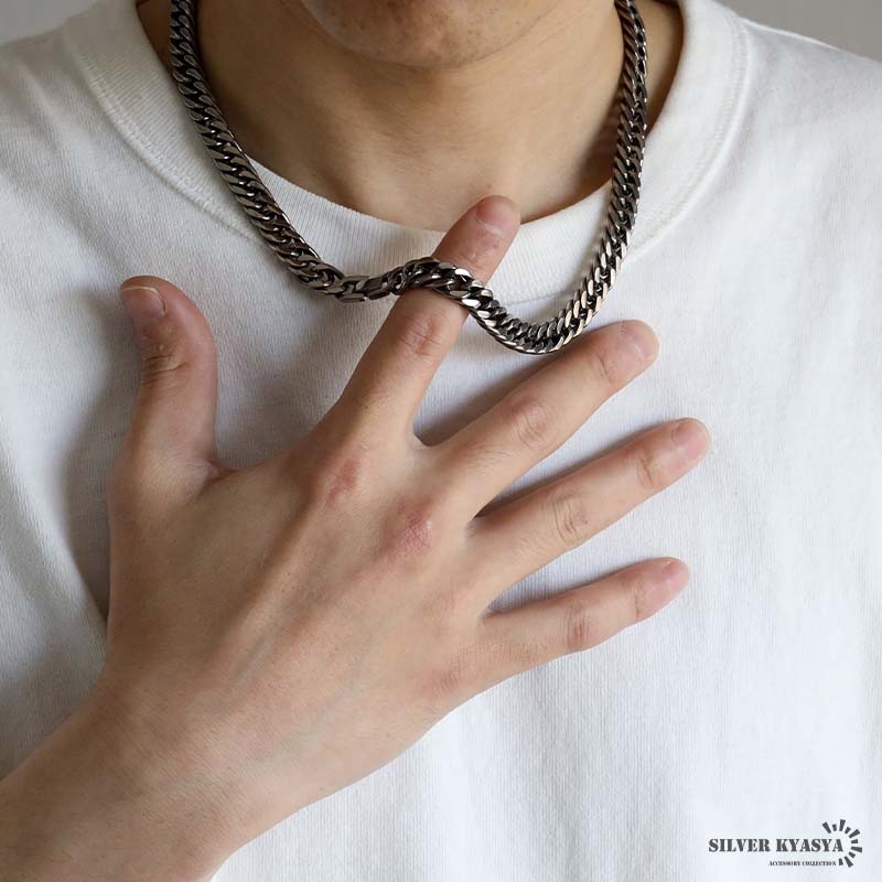 純チタン製 ダブル喜平チェーンネックレス [n1019-s]
