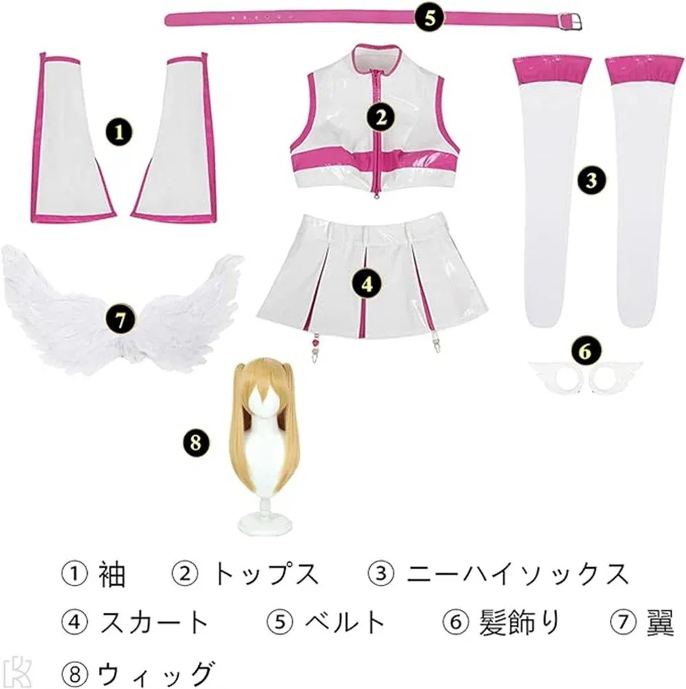 2.5次元の誘惑 天乃リリサ 橘美花莉 コスプレ 衣装 ウィッグ付き 大人用 豪華セット 仮装 文化祭 ステージ服 ハロウィン クリスマス
