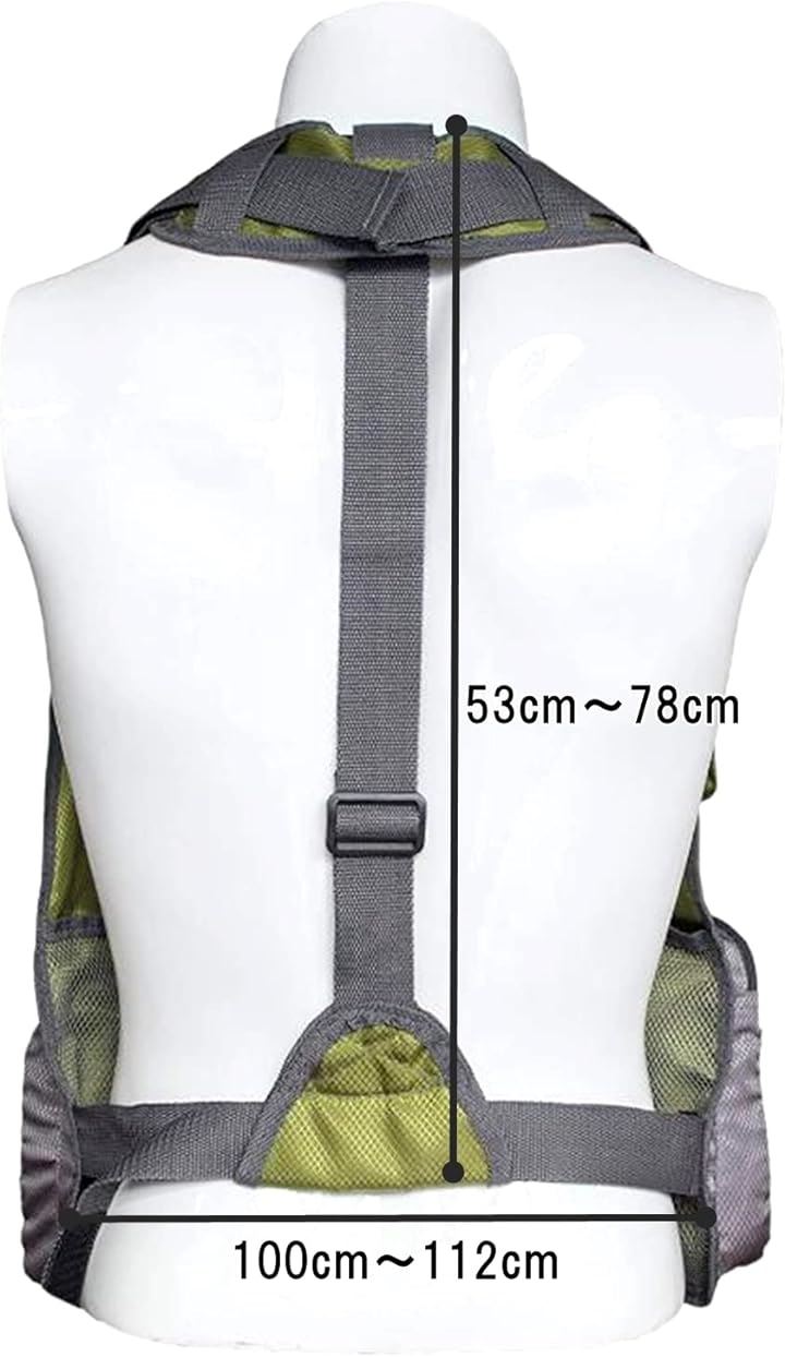 フィッシングベスト 釣り 渓流 軽量 渓流釣り 通気( カーキ, Free Size) フィッシングベスト 釣り 渓流 軽量 渓流釣り 通気( カーキ, Free Size)