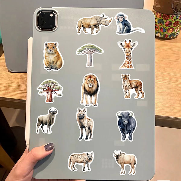 かわいいアフリカの動物たちテーブルに大集合！！ 動物たち/バオバブの木 - ティンガティンガオンラインショップ