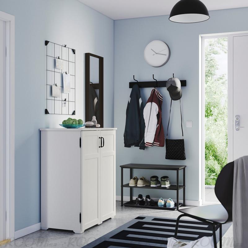 GREAKER グレーオーケル / NIPASEN ニーポーセン 玄関用家具4点セット - ホワイト/ブラック GREAKER グレーオーケル / NIPASEN ニーポーセン 玄関用家具4点セット - ホワイト/ブラック