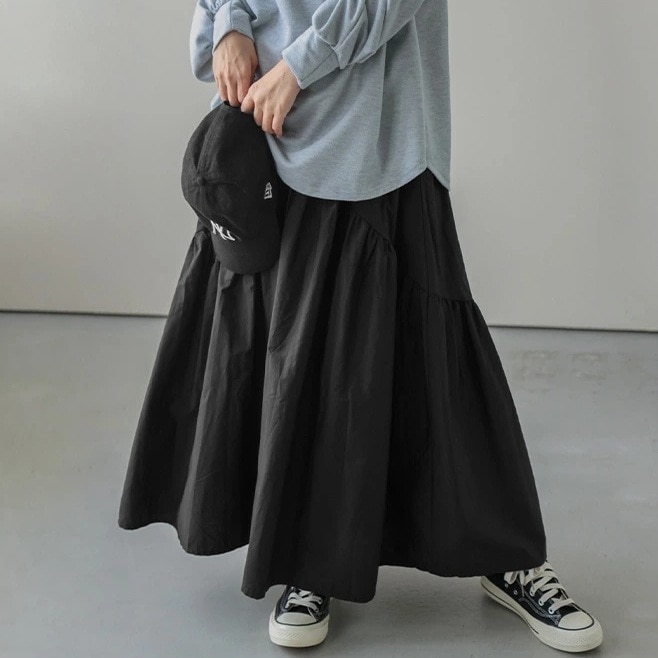 【韓国の人気爆発】 全4色 シンプル 体型カバー ギャザー ノー カラー レディース ボトムス スカート レディース 【韓国の人気爆発】 全4色 シンプル 体型カバー ギャザー ノー カラー レディース ボトムス スカート レディース