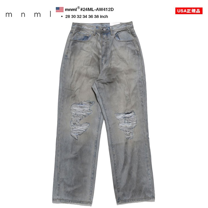 mnml デニム ジーンズ バギーパンツ 無地 シンプル メンズ 春夏秋冬用 インディゴライトブルー 大きいサイズ ミニマル ジーパン Gパン ゆったり 太め mnml デニム ジーンズ バギーパンツ 無地 シンプル メンズ 春夏秋冬用 インディゴライトブルー 大きいサイズ ミニマル ジーパン Gパン ゆったり 太め