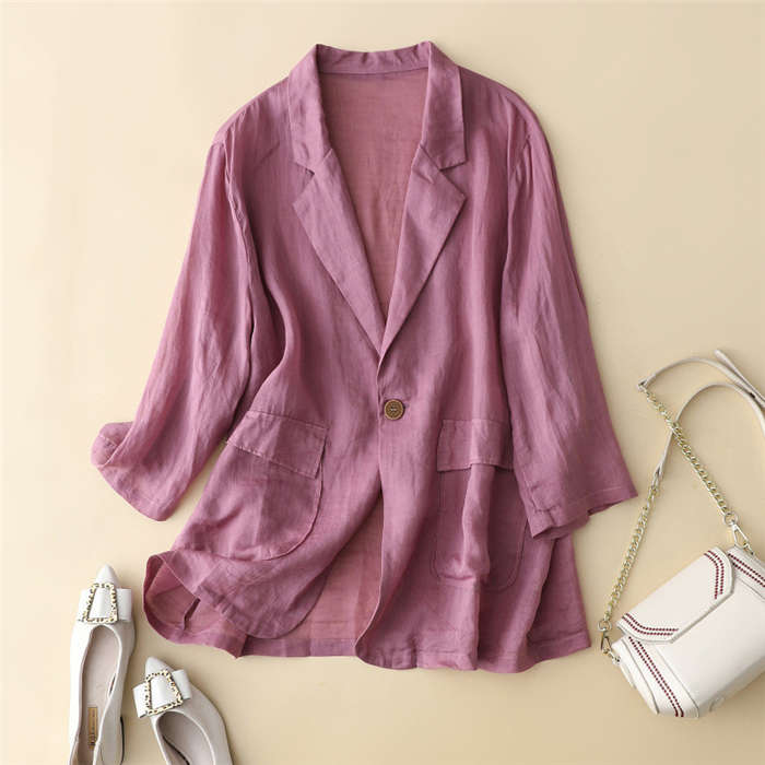 リネンジャケット リネン 麻 羽織り ライトアウター 軽量 通気性 涼しい サマージャケット レディース テーラードジャケット 通勤 UV対策 7分袖 薄手 大きいサイズ 冷房対策 アウター 春 夏 リネンジャケット リネン 麻 羽織り ライトアウター 軽量 通気性 涼しい サマージャケット レディース テーラードジャケット 通勤 UV対策 7分袖 薄手 大きいサイズ 冷房対策 アウター 春 夏