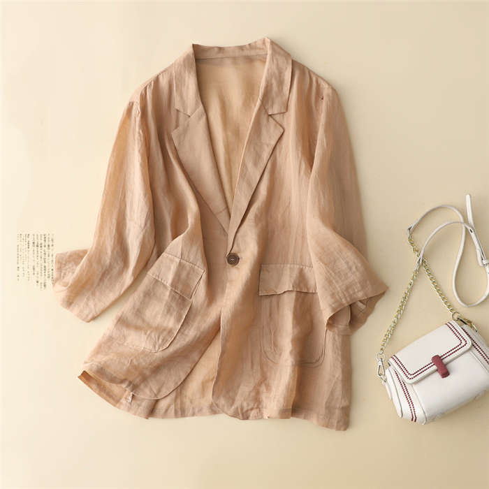 リネンジャケット リネン 麻 羽織り ライトアウター 軽量 通気性 涼しい サマージャケット レディース テーラードジャケット 通勤 UV対策 7分袖 薄手 大きいサイズ 冷房対策 アウター 春 夏 リネンジャケット リネン 麻 羽織り ライトアウター 軽量 通気性 涼しい サマージャケット レディース テーラードジャケット 通勤 UV対策 7分袖 薄手 大きいサイズ 冷房対策 アウター 春 夏