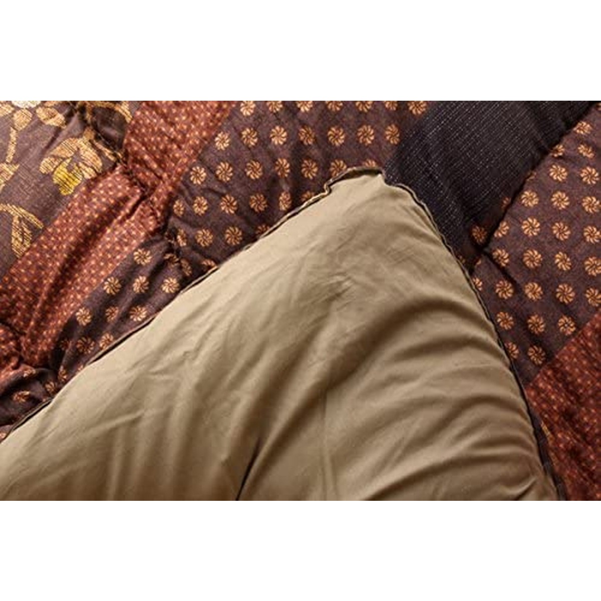 【i】国内プリント こたつ厚掛け布団単品 万葉 ブラウン 約205×205cm【北海道・沖縄・離島不可】 【i】国内プリント こたつ厚掛け布団単品 万葉 ブラウン 約205×205cm【北海道・沖縄・離島不可】